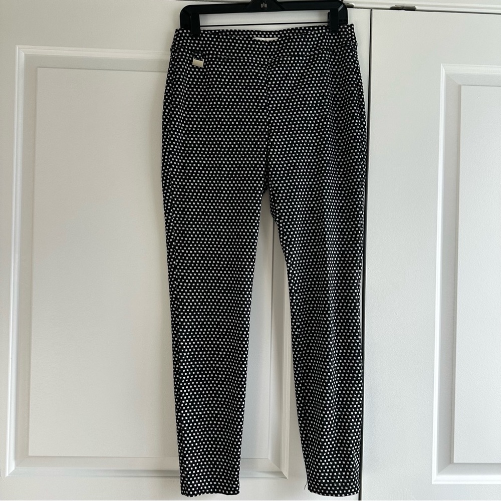 Rachel Zoe Black and White Patterned Professional Business Leggings